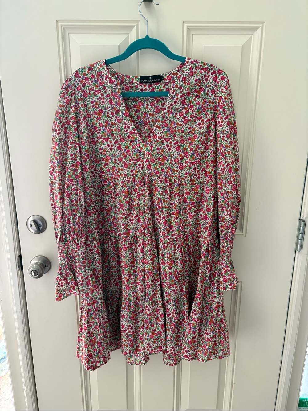 Tuckernuck Pomander Place Ditsy Floral Kenzo Tiered Mini Dress Size XL